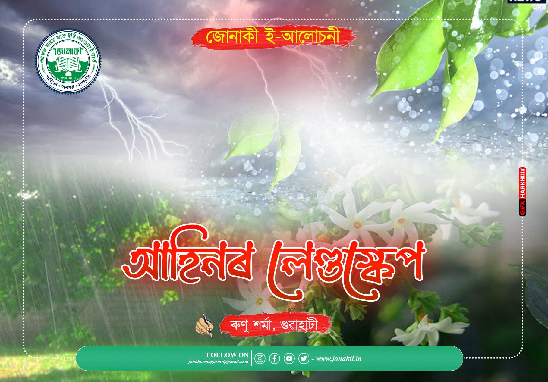 আহিনৰ লেণ্ডস্কেপ – ৰুণু শৰ্মা